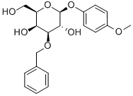 结构式 CAS# 383905-60-0, 4-甲氧基苯基 3-O-苄基-beta-D-吡喃半乳糖苷