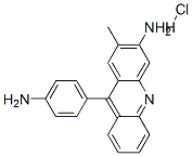 CAS 登录号：38475-96-6， 9-(4-氨基苯基)-2-甲基吖啶-3-胺盐酸盐