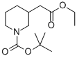 structure of CAS# 384830-13-1, Tert-Butyl 3-(2-Ethoxy-2-Oxoethyl)Piperidine-1-Carboxylate