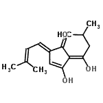 CAS#: 38574-23-1， (2E,5E)-3-Hydroxy-2-(1-Hydroxy-3-Methylbutylidene)-5-(3-Methyl-2-Buten-1-Ylidene)-3-Cyclopenten-1-One