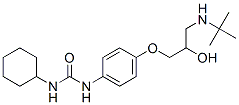 CAS#: 38649-73-9， 3-[4-[3-(Tert-Butylamino)-2-Hydroxypropoxy]Phenyl]-1-Cyclohexylurea