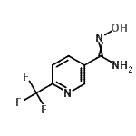 结构式 CAS# 386704-16-1, N'-羟基-6-(三氟甲基)-3-吡啶甲脒
