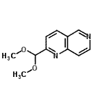 结构式 CAS# 386715-36-2, 2-(二甲氧基甲基)-1,6-萘啶