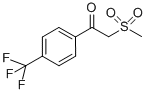 structure of CAS# 386715-52-2, 2-(Methylsulfonyl)-1-[4-(Trifluoromethyl)Phenyl]Ethanone;1-4[-(TRIFLUOROMETHYL)FLUOROPHENYL]-2-(METHYLSULFONYL)ETHANONE;2-(METHYLSULFONYL)-1-[4-(TRIFLUOROMETHYL)PHENYL]ETHANONE;1-[4-(TRIFLUOROMETHYL)BENZOYL]DIMETHYLSULPHONE