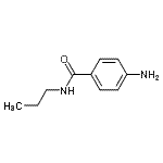structure of CAS# 38681-78-6, 4-Amino-N-Propylbenzamide;(4-aminophenyl)-N-propylcarboxamide;4-Amino-N-propyl-benzamide;MFCD01940421