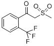 结构式 CAS# 387350-34-7, 2-(甲基磺酰基)-1-[2-(三氟甲基)苯基]乙酮
