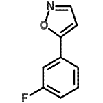 结构式 CAS# 387358-55-6, 5-(3-氟苯基)-1,2-恶唑
