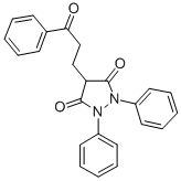 CAS#: 3878-14-6， 4-(3-Oxo-3-Phenylpropyl)-1,2-Di(Phenyl)Pyrazolidine-3,5-Dione