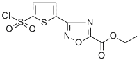 structure of CAS# 388088-70-8, Ethyl 3-[5-(Chlorosulfonyl)-2-Thienyl]-1,2,4-Oxadiazole-5-Carboxylate;Ethyl 3-[5-(Chlorosulphonyl)-2-Thienyl]-1,2,4-Oxadiazole-5-Carboxylate;ETHYL 3-[5-(CHLOROSULFONYL)-2-THIENYL]-1,2,4-OXADIAZOLE-5-CARBOXYLATE