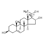 CAS#: 3885-13-0， (3beta,16alpha,20S)-Pregn-5-Ene-3,16,20-Triol