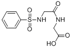 结构式 CAS# 389070-77-3, (2-苯磺酰基氨基-乙酰氨基)-乙酸