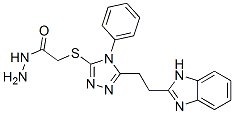 CAS#: 38911-95-4， 2-[[5-[2-(1H-Benzimidazol-2-Yl)Ethyl]-4-Phenyl-1,2,4-Triazol-3-Yl]Sulfanyl]Acetohydrazide