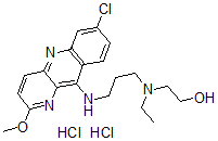 CAS#: 38915-29-6， 2-[3-[(7-Chloro-2-Methoxypyrido[3,2-b]Quinolin-10-Yl)Amino]Propyl-Ethylamino]Ethanol Dihydrochloride