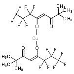 CAS#: 38926-19-1， Copper(2+) Bis[(4Z)-1,1,1,2,2,3,3-Heptafluoro-7,7-Dimethyl-6-Oxo-4-Octen-4-Olate]