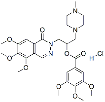 CAS 登录号：38952-87-3， [1-(4-甲基哌嗪-1-基)-3-(5,6,7-三甲氧基-1-氧代酞嗪-2-基)丙-2-基]3,4,5-三甲氧基苯甲酸酯盐酸盐
