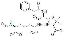 CAS#: 38956-82-0， Calcium 2-[(1R)-2-[[(5S)-5-Formamido-6-Oxido-6-Oxohexyl]Amino]-2-Oxo-1-[(2-Phenylacetyl)Amino]Ethyl]-5,5-Dimethyl-1,3-Thiazolidine-4-Carboxylate