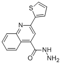 structure of CAS# 39072-28-1, 2-Thiophen-2-Yl-Quinoline-4-Carboxylic Acid Hydrazide;2-(2-Thienyl)Quinoline-4-Carbohydrazide;2-(2-Thienyl)-4-Quinolinecarbohydrazide;2-(2-Thienyl)Cinchoninohydrazide