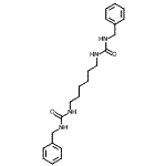 structure of CAS# 39072-70-3, 1,1'-(1,6-Hexanediyl)Bis(3-Benzylurea);[benzylam<wbr>ino]-N-(6<wbr>-{[benzyl<wbr>amino]car<wbr>bonylamin<wbr>o}hexyl)c<wbr>arboxamide;1,1'-hexane-1,6-diylbis(3-benzylurea);1-Benzyl-3-[6-(3-benzyl-ureido)-hexyl]-urea