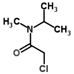 structure of CAS# 39086-71-0, 2-Chloro-N-Isopropyl-N-Methylacetamide;2-chloro-N-isopropyl-N-methylacetamide;2-Chloro-N-isopropyl-N-methyl-acetamide;2-chloro-N-methyl-N-(methylethyl)acetamide