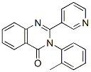 CAS 登录号:39142-69-3, 3-(2-甲基苯基)-2-吡啶-3-基喹唑啉-4-酮