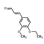 CAS 登录号：391895-46-8， (2E)-3-(4-乙氧基-3-甲氧基苯基)丙烯醛