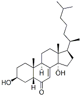 CAS#: 39219-57-3， (3S,5R,9R,10R,13R,17R)-3,14-Dihydroxy-10,13-Dimethyl-17-[(2R)-6-Methylheptan-2-Yl]-2,3,4,5,9,11,12,15,16,17-Decahydro-1H-Cyclopenta[a]Phenanthren-6-One