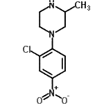 结构式 CAS# 392710-17-7, 1-(2-氯-4-硝基苯基)-3-甲基哌嗪