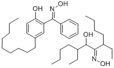 CAS#: 39453-37-7， 5,8-diethyl-7-hydroxy-6-Dodecanone oxime, mixt. with (2-hydroxy-5-nonylphenyl)phenylmethanone oxime