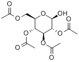 结构式 CAS# 3947-62-4, 2,3,4,6-四-O-乙酰基-D-吡喃葡萄糖