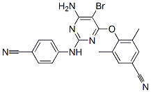 CAS#: 394729-17-0， 4-[6-Amino-5-Bromo-2-[(4-Cyanophenyl)Amino]Pyrimidin-4-Yl]Oxy-3,5-Dimethylbenzonitrile