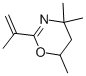structure of CAS# 39575-65-0, 5,6-Dihydro-2-Isopropenyl-4,4,6-Trimethyl-1,3(4H)-Oxazine;2-Isopropenyl-4,4,6-Trimethyl-5,6-Dihydro-1,3-Oxazine;Stock1n-46254;4H-1,3-Oxazine, 5,6-Dihydro-4,4,6-Trimethyl-2-(1-Methylethenyl)-
