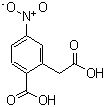 结构式 CAS# 39585-32-5, 2-(羧甲基)-4-硝基苯甲酸