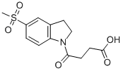 structure of CAS# 396105-96-7, 2-(Chloromethyl)-1H-Imidazole Hydrochloride;2,3-Dihydro-5-(Methylsulfonyl)-Γ-Oxo-1-(1H)-Indolebutanoic Acid;4-(5-(Methylsulfonyl)Indolin-1-Yl)-4-Oxobutanoic Acid;1H-IMIDAZOLE, 2-(CHLOROMETHYL)-, MONOHYDROCHLORIDE