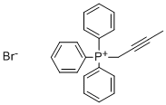 结构式 CAS# 39616-23-4, 2-丁炔基三苯基鏻溴化物