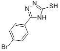 结构式 CAS# 39631-33-9, 5-(4-溴-苯基)-4H-[1,2,4]三唑-3-硫醇