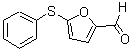 structure of CAS# 39689-03-7, 5-(Phenylsulfanyl)-2-Furaldehyde;5-(Phenylthio)-2-Furancarboxaldehyde;5-(Phenylthio)Furfural;Zinc00308774