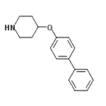 structure of CAS# 397278-00-1, 4-(4-Biphenylyloxy)Piperidine;4-([1,1'-Biphenyl]-4-yloxy)piperidine;4-(biphenyl-4-yloxy)piperidine;MFCD06246000