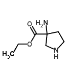 CAS#: 39739-37-2， Ethyl 3-Amino-3-Pyrrolidinecarboxylate