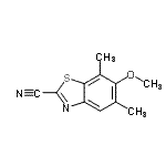 CAS#: 39785-40-5， 6-Methoxy-5,7-Dimethyl-1,3-Benzothiazole-2-Carbonitrile