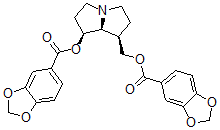 CAS#: 39818-19-4， [(1S,7R,8S)-7-(1,3-Benzodioxole-5-Carbonyloxymethyl)-2,3,5,6,7,8-Hexahydro-1H-Pyrrolizin-1-Yl] 1,3-Benzodioxole-5-Carboxylate