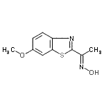 CAS#: 399004-93-4， (1E)-N-Hydroxy-1-(6-Methoxy-1,3-Benzothiazol-2-Yl)Ethanimine