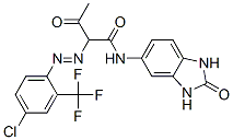 CAS 登录号：39951-83-2， 2-[4-氯-2-(三氟甲基)苯基]偶氮-3-氧代-N-(2-氧代-1,3-二氢苯并咪唑-5-基)丁酰胺