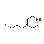 structure of CAS# 399580-57-5, 1-(3-Fluoropropyl)Piperazine;1-(3-fluoropropyl)piperazine