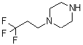 结构式 CAS# 399580-61-1, 1-(3,3,3-三氟丙基)-哌嗪