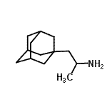 structure of CAS# 39978-69-3, 1-(Adamantan-1-Yl)-2-Propanamine;1-(1-Adamantyl)propan-2-amine;1-adamantanylprop-2-ylamine;AIDS193108