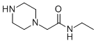 structure of CAS# 40004-11-3, N-Ethyl-1-Piperazineacetamide;N-Ethyl-2-Piperazin-1-Ylacetamide(SALTDATA: FREE);1-Piperazineacetamide,N-Ethyl-(9CI);N-ETHYL-2-PIPERAZIN-1-YLACETAMIDE