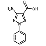 结构式 CAS# 400073-84-9, 5-氨基-2-苯基-2H-1,2,3-三唑-4-羧酸