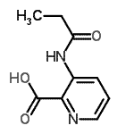 CAS 登录号：400722-99-8， 3-(丙酰基氨基)-2-吡啶羧酸