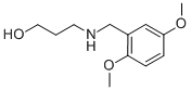 结构式 CAS# 40171-91-3, 3-(2,5-二甲氧基-苄基氨基)-丙-1-醇