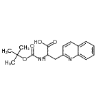 structure of CAS# 401813-49-8, N-{[(2-Methyl-2-Propanyl)Oxy]Carbonyl}-3-(2-Quinolinyl)Alanine;BOC-3- -DL-ALA-OH;Boc-3-(2-quinolyl)-DL-alanine;Boc-3-(2-quinolyl)-DL-Ala-OH